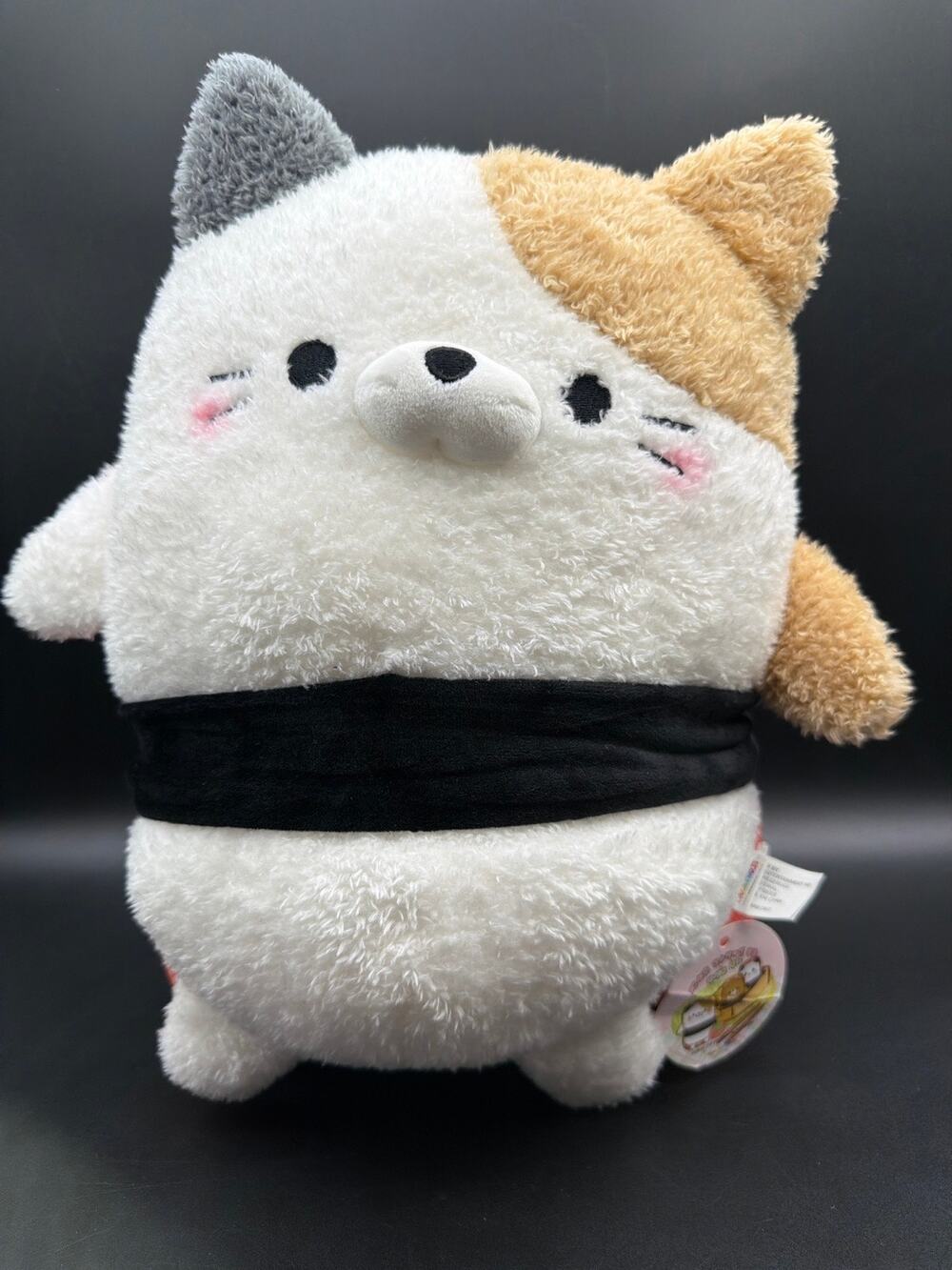 Taito Mochi Neko Cat Sushi Salmon Nigiri Plush 12” Japanese Prize Plush w/ Tags